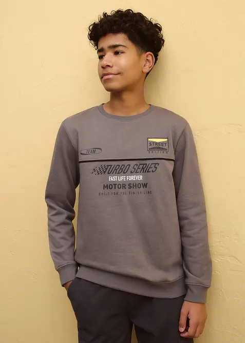 Sweatshirt i mjuk bomullsmix, bonprix