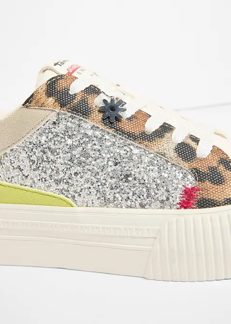 Sneakers fr&aring;n Tamaris med glitterdetaljer, Tamaris