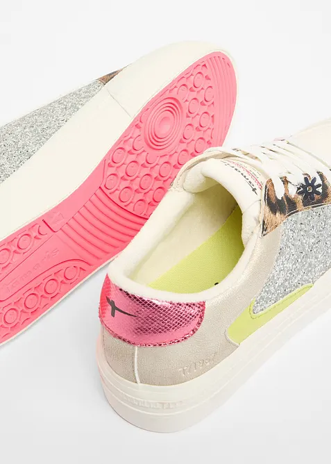 Sneakers fr&aring;n Tamaris med glitterdetaljer, Tamaris