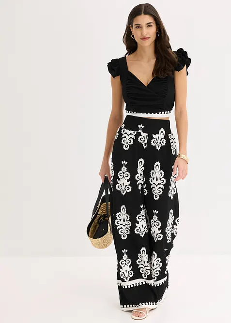 Jerseybyxa med h&ouml;g midja, bonprix