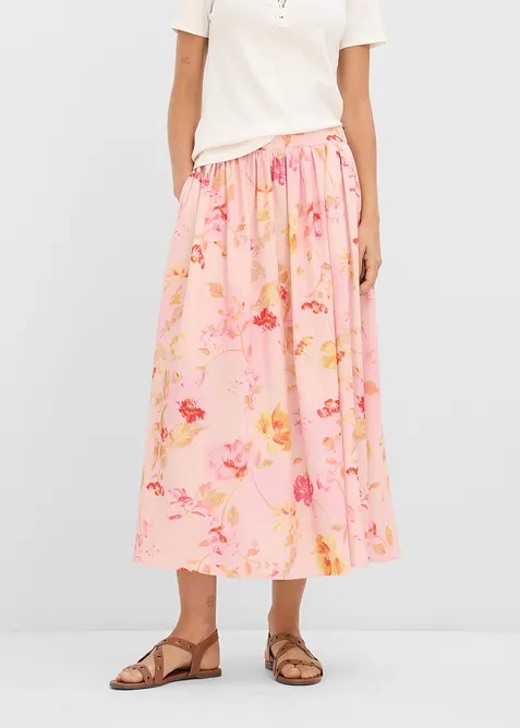 Maxikjol i l&auml;tt kr&auml;pp, bonprix