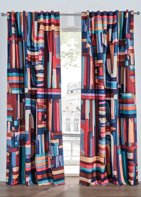 M&ouml;rkl&auml;ggande gardinl&auml;ngd med bel&auml;ggning p&aring; baksidan, &auml;ven som extra l&aring;ng (1-pack), bonprix