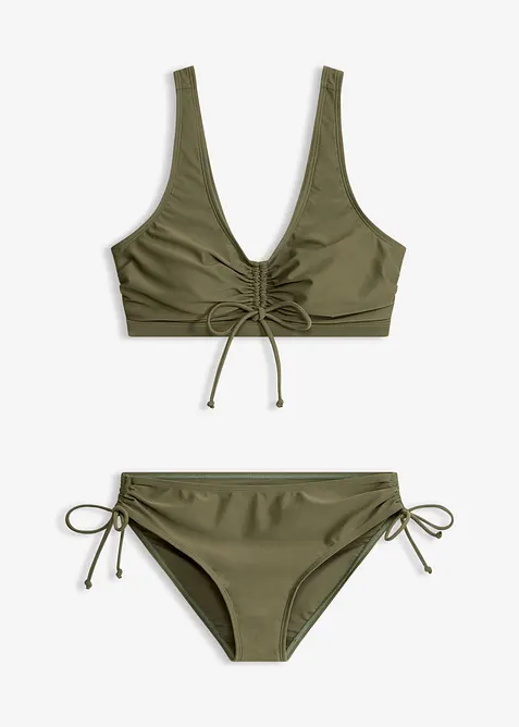 Bikini med BH-topp och knytband (2 delar), bonprix