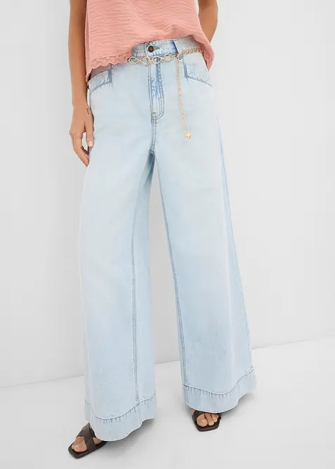 Wide Leg Jeans, High Waist, bonprix