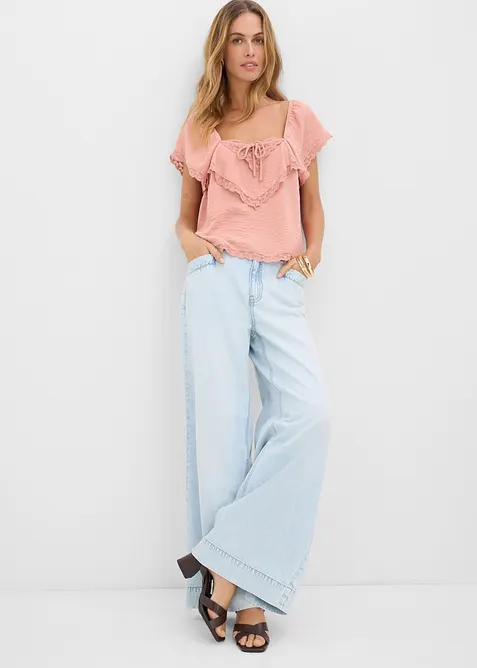 Wide Leg Jeans, High Waist, bonprix