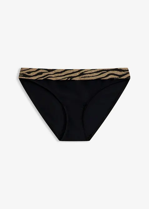 Bikinibyxa med glansigt material, bonprix