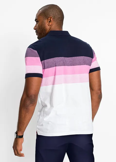 Kort&auml;rmad pik&eacute;tr&ouml;ja i bomullsjersey, bonprix