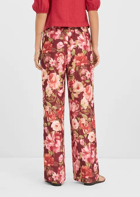 Byxa i vid modell med veck, bonprix