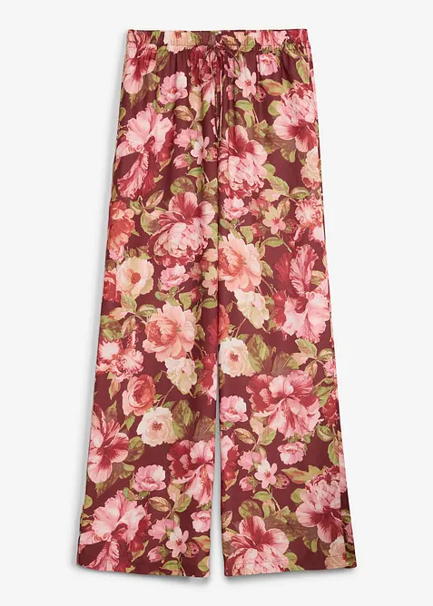 Byxa i vid modell med veck, bonprix