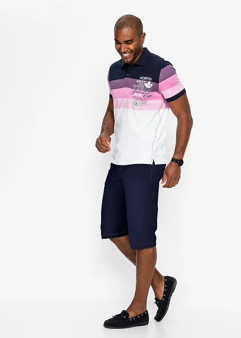 Kort&auml;rmad pik&eacute;tr&ouml;ja i bomullsjersey, bonprix