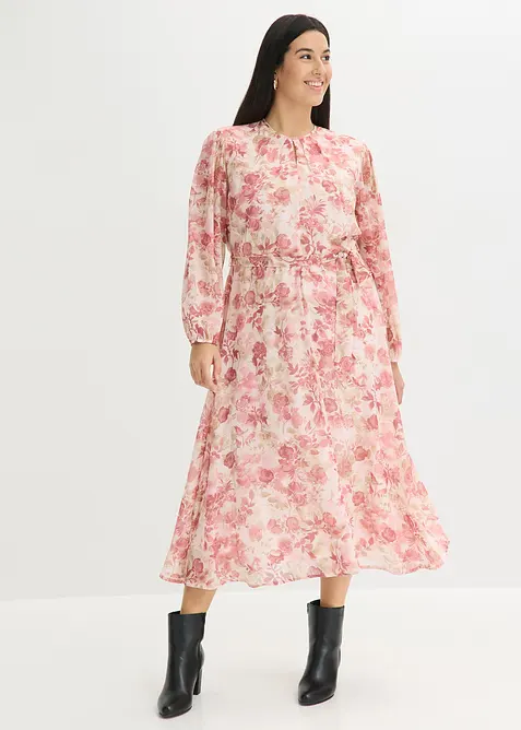 Chiffongkl&auml;nning med knytband (2 delar), bonprix