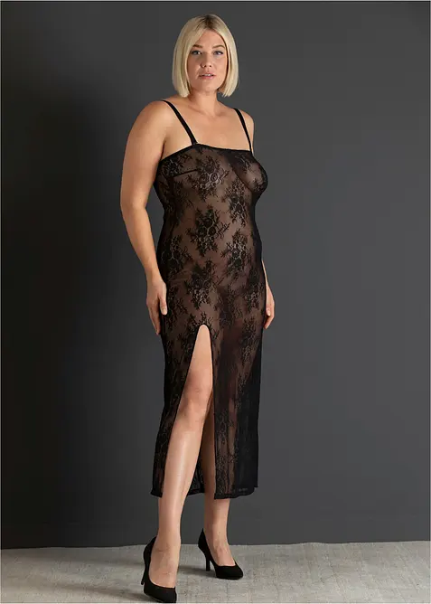 Spetskl&auml;nning med avtagbara axelband, bonprix