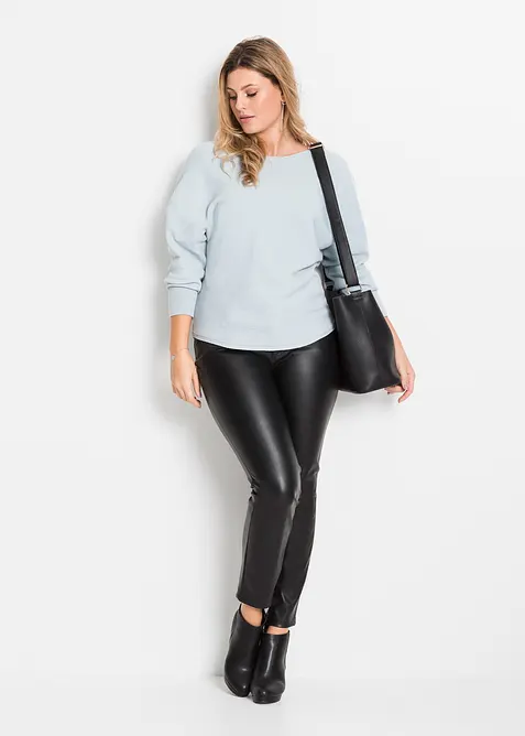 Ribbstickad oversizetr&ouml;ja, bonprix