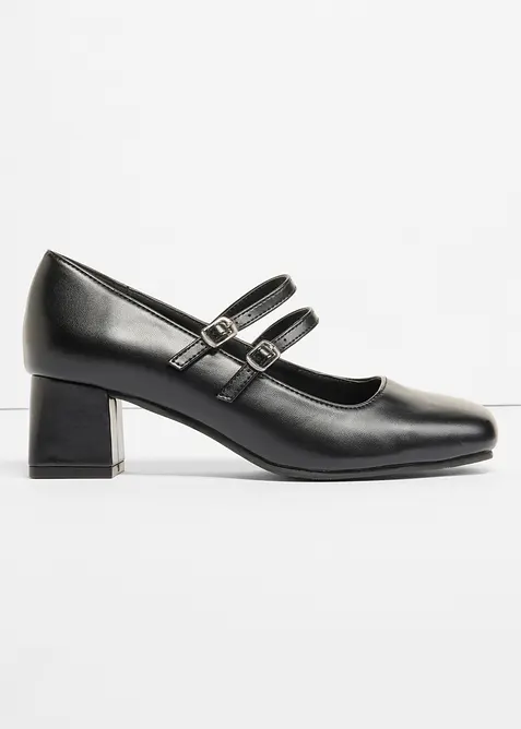 Pumps med remmar, bonprix