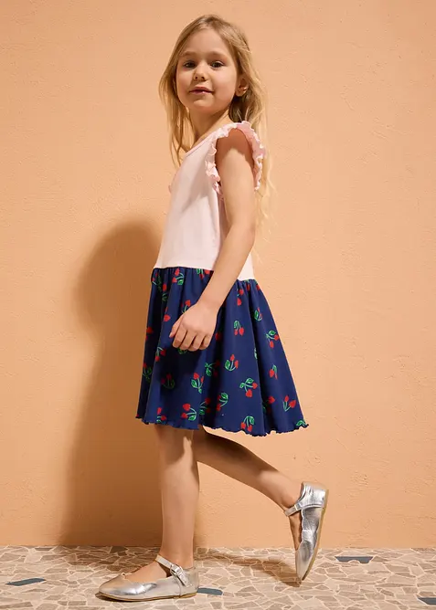 Jerseykl&auml;nning av ekologisk bomull, bonprix