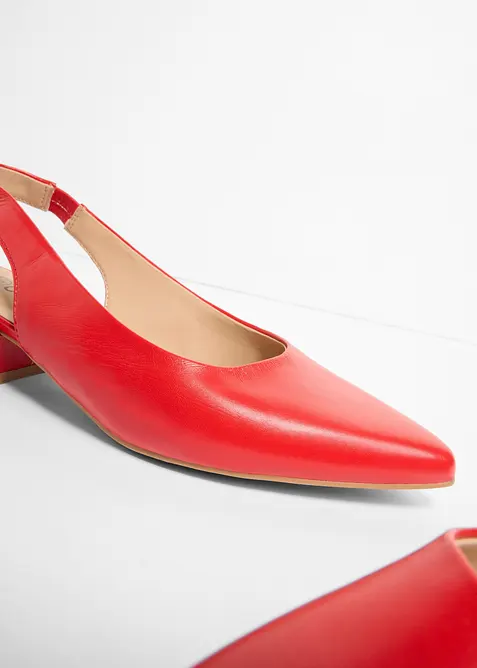 Slingbackpumps med l&aring;g blockklack, bonprix