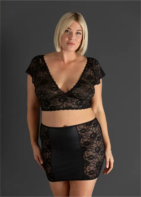 BH-topp och underkjol (2 delar), bonprix