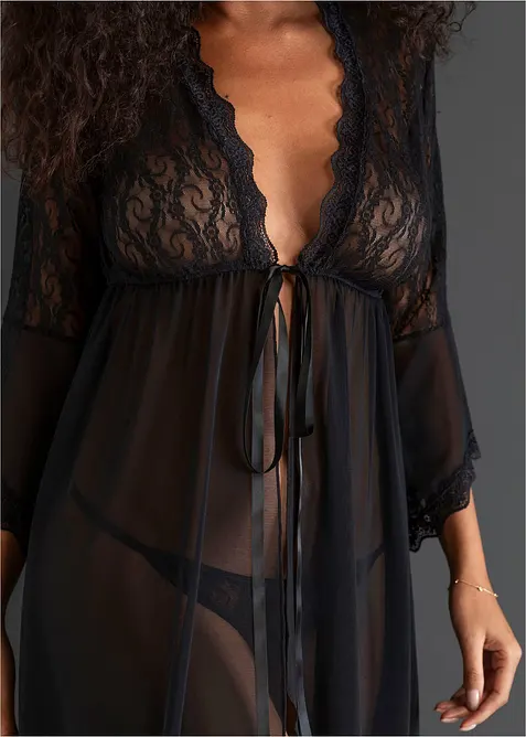 Kimono och stringtrosa (2 delar), bonprix