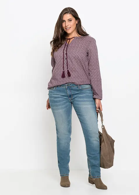 Straight jeans Mid Waist, Stretch, bonprix