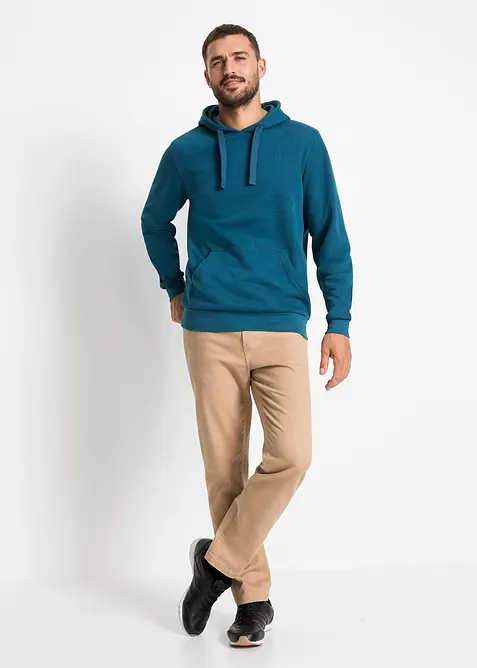 Sweatshirt med huva, normal passform, bonprix
