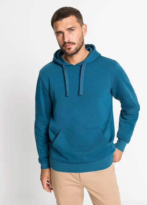 Sweatshirt med huva, normal passform, bonprix