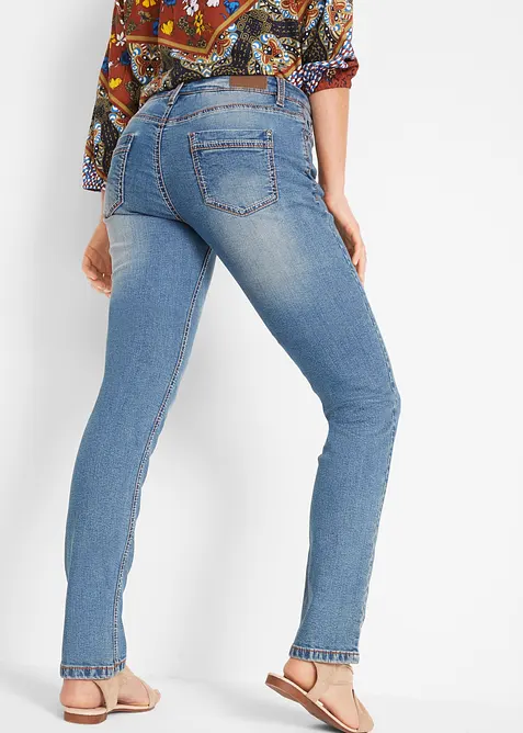Straight jeans Mid Waist, Stretch, bonprix