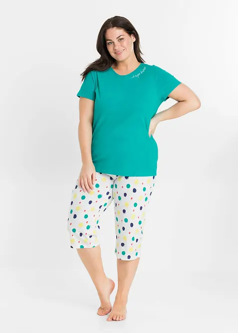 Capripyjamas av ren bomull, bonprix
