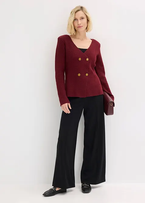 Stickad kavaj, bonprix