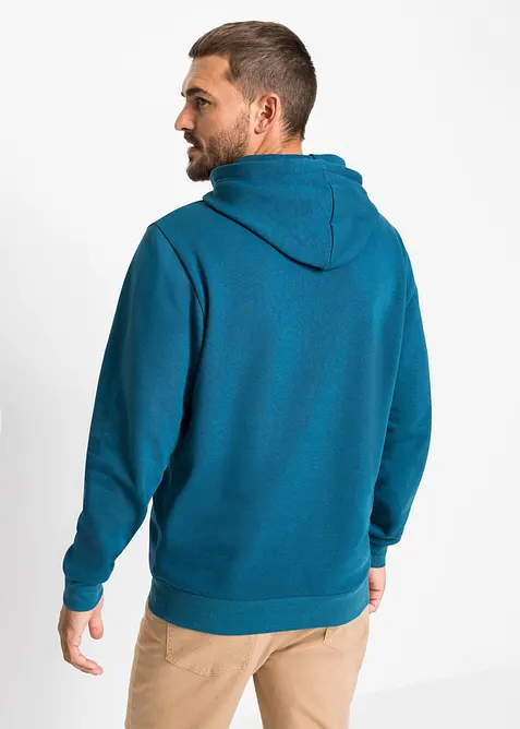 Sweatshirt med huva, normal passform, bonprix