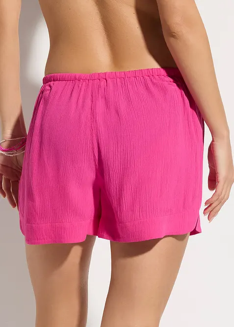 Strandshorts av krinklat material med struktur, bonprix