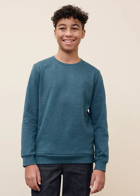 Sweatshirt i mjuk bomullsmix (2-pack), bonprix