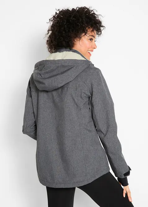 Vattent&auml;t funktionsjacka med teddyp&auml;ls, bonprix