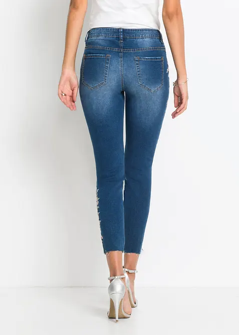 Skinny Jeans Mid Waist, cropped, bonprix