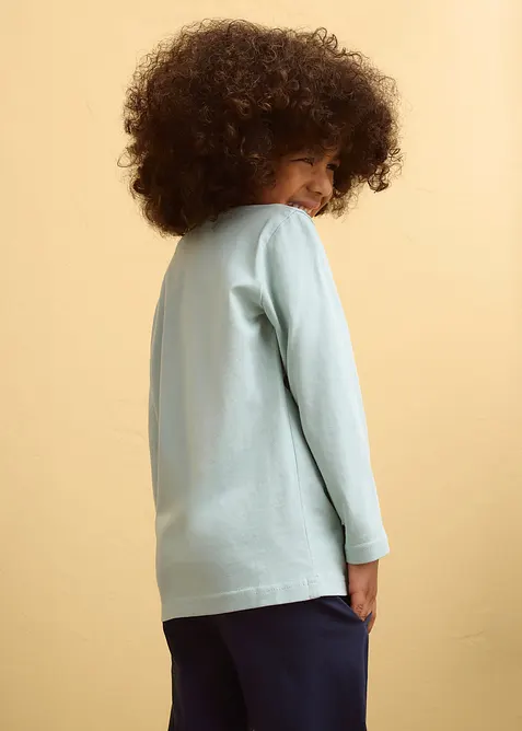 L&aring;ng&auml;rmad T-shirt i ekologisk bomull (2-pack), bonprix