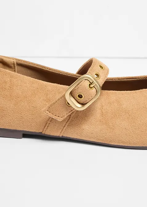 Ballerinaskor med &ouml;ljetter, bonprix