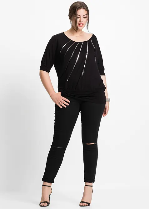 Topp av viskosmix med mjukt fall, bonprix