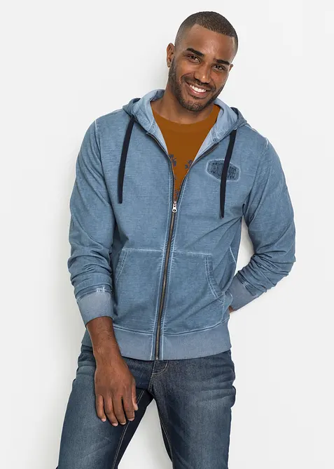 Munkjacka med tv&auml;ttad look, bonprix