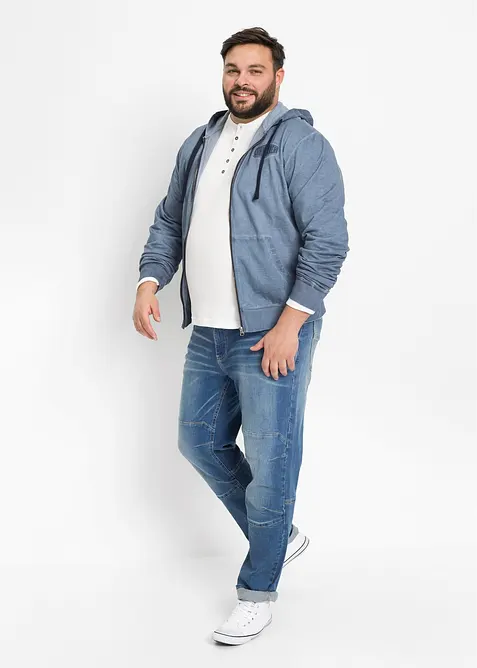 Munkjacka med tv&auml;ttad look, bonprix