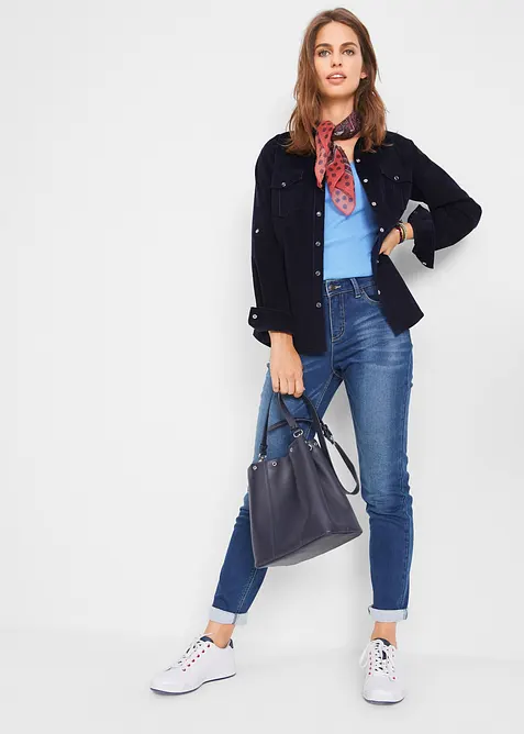 Termojeans med mjuk insida, boyfriendmodell, bonprix