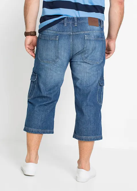 3/4-Jeans med cargofickor, Regular Fit, Straight, bonprix