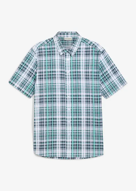 Kort&auml;rmad skjorta i b&auml;ckeb&ouml;lja av ren bomull, bonprix