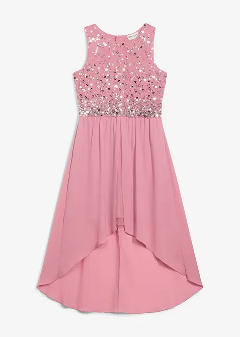 Kl&auml;nning med l&auml;ngre bakstycke, bonprix