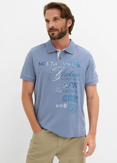 Kort&auml;rmad pik&eacute;tr&ouml;ja i jersey, bonprix