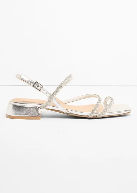 Sandal med glitterstenar, bonprix