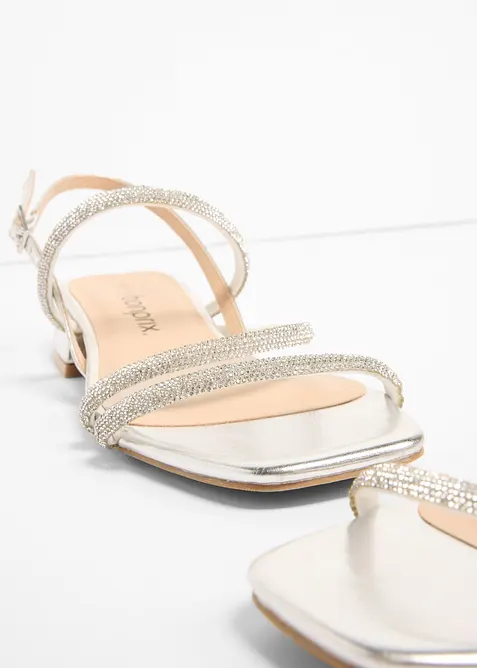 Sandal med glitterstenar, bonprix