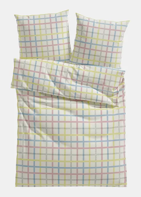 P&aring;slakanset med rutm&ouml;nster, bonprix