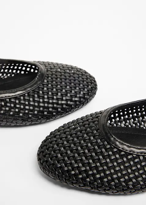 Ballerinaskor av mjukt material, bonprix