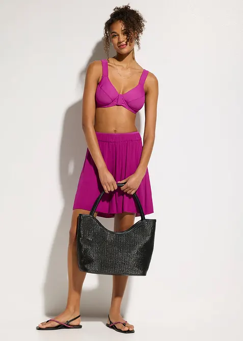 Minimizer-bikini&ouml;verdel med breda axelband, bonprix