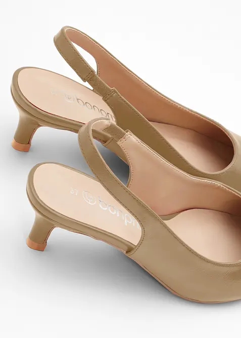 Slingbackpumps med smal klack, bonprix