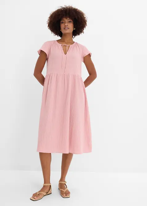 Kl&auml;nning av mjuk muslin, bonprix
